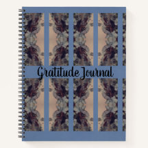 Blue Vintage Gratitude Journal