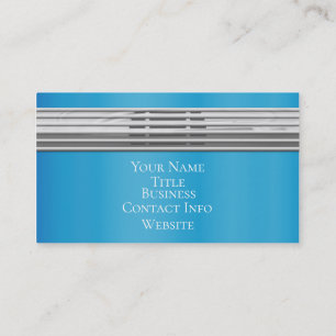 Blue Vintage Radio Business Card