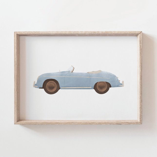Blue Vintage Speedster Kids Room Decor (Creator Uploaded)