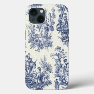 Blue Vintage Toile iPhone Case