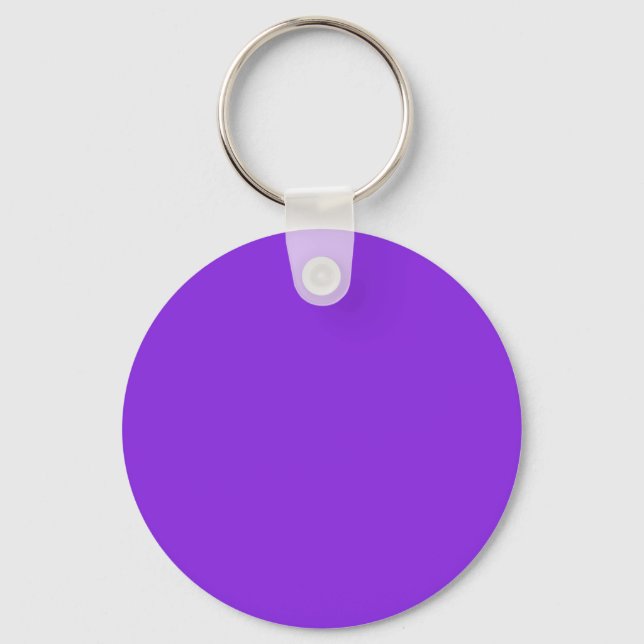 Blue Violet 8A2BE2 Colour - Add a Name Option Key Ring (Front)