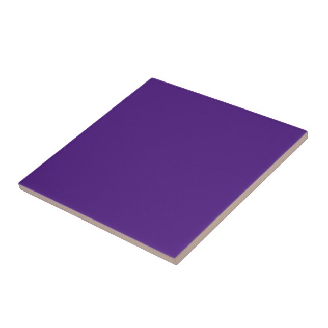 Blue-violet (colour wheel) (solid colour)  ceramic tile (Side)
