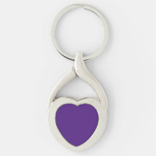 Blue-violet (colour wheel) (solid colour) key ring