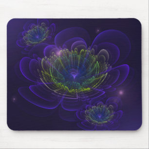 Blue Violet Corolla Flower Mouse Pad