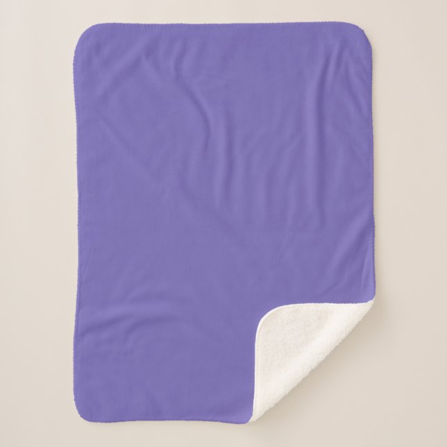 Blue-violet (Crayola)(solid colour)  Sherpa Blanket (Front)