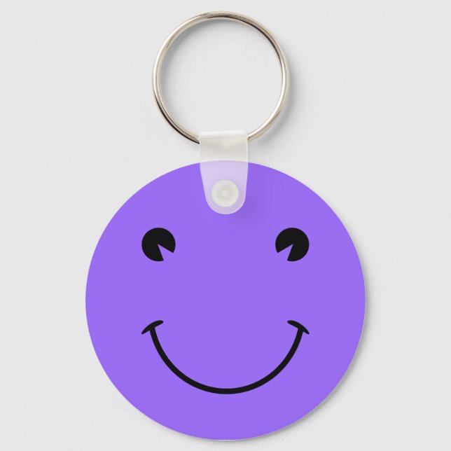 Blue Violet Face Key Ring (Front)