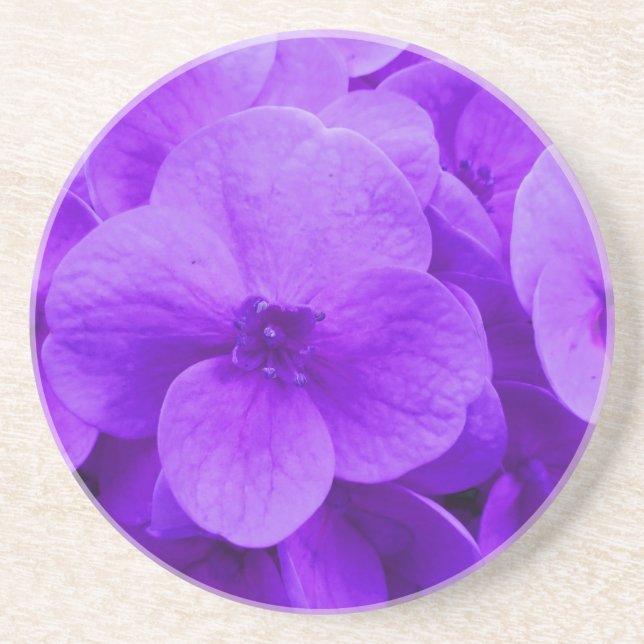 Blue Violet Hydrangea Coaster (Front)
