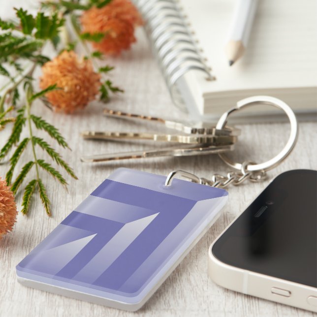 Blue violet shades key ring (Front Right)