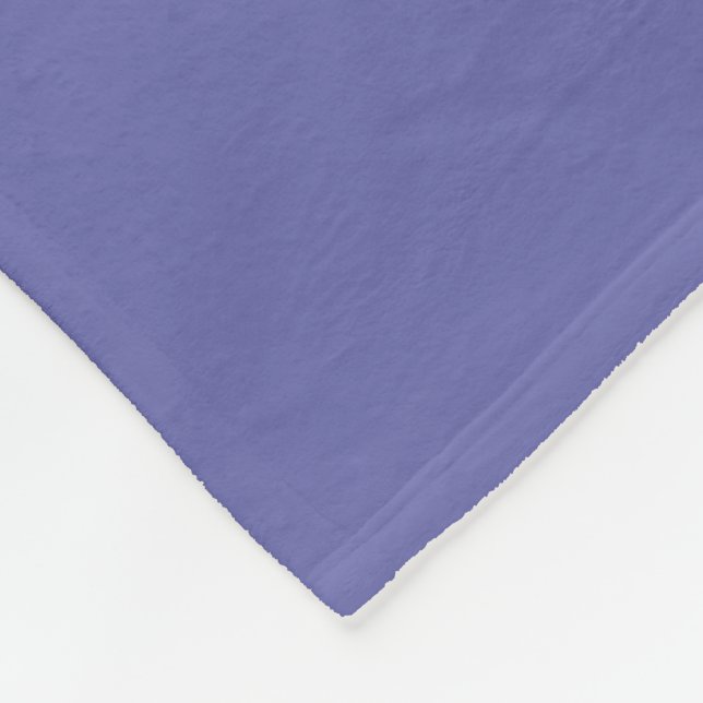 Blue Violet Solid Colour Fleece Blanket (Corner)