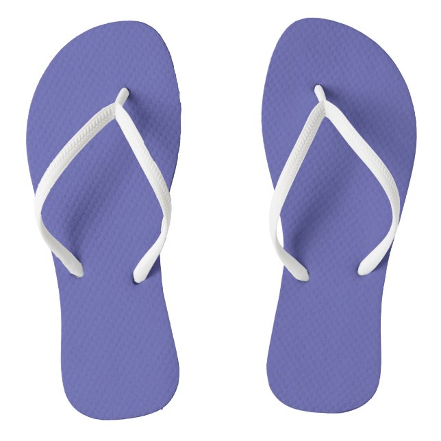Blue Violet Solid Colour Thongs (Footbed)