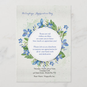 Blue Violets Invitation