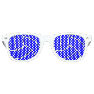Blue Volleyball Party Shades Sunglasses
