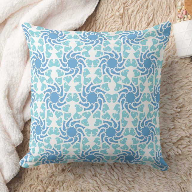 Blue vortex cushion (Blanket)
