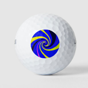 Blue vortex golf balls