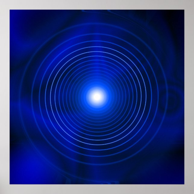Blue Vortex Poster (Front)