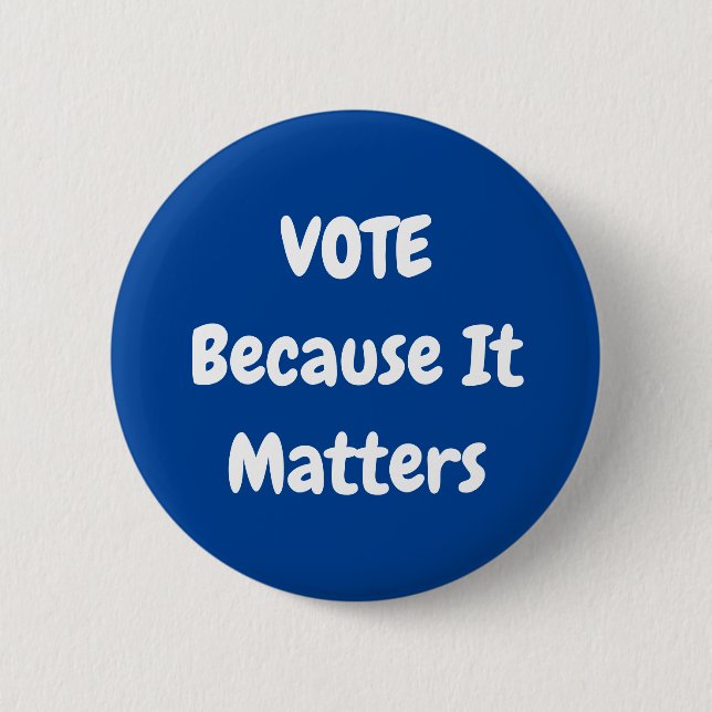 Blue Voting Button (Front)