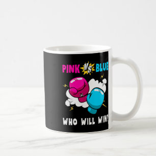 Blue Vs Pink Who Will Win Gender Reveal Party Boxi Coffee Mug