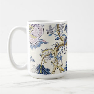 Blue W.Morris  Floral Pattern Mug