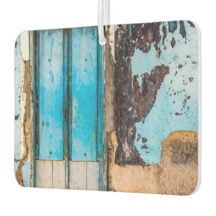Blue wall and door car air freshener