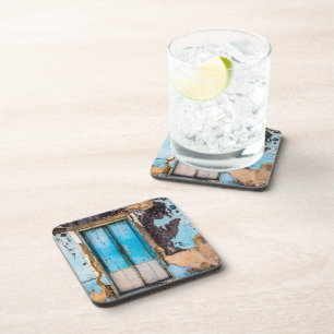 Blue wall and door coaster