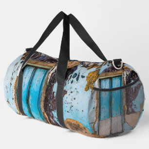 Blue wall and door duffle bag