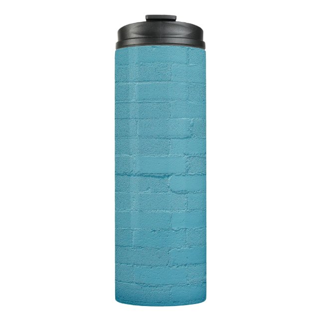 BLUE WALL BRICKS THERMAL TUMBLER (Front)