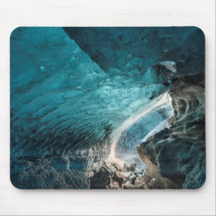 Blue Walls Of An Ice Cave Mouse Pad