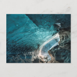 Blue Walls Of An Ice Cave Postcard
