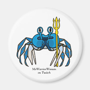 Blue Warrior Crab, MeWarriorWoman on Twitch Magnet