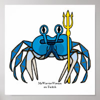 Blue Warrior Crab, MeWarriorWoman on Twitch