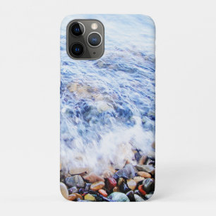 Blue water and colourful stones iPhone 11 pro case