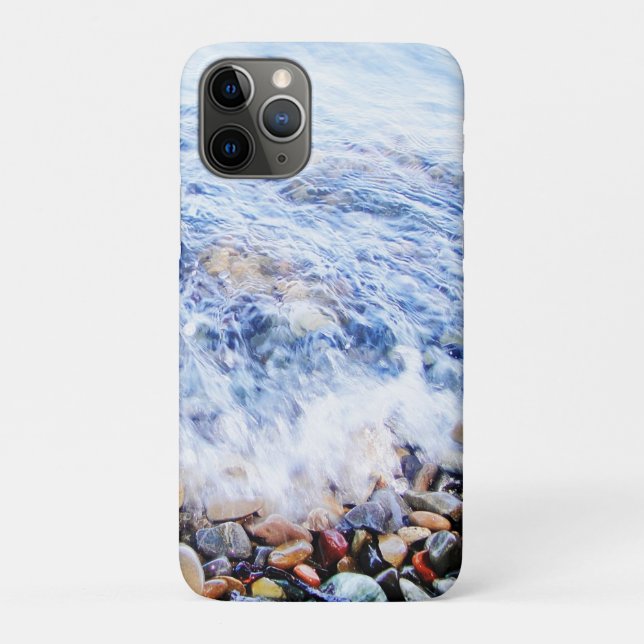Blue water and colourful stones Case-Mate iPhone case (Back)