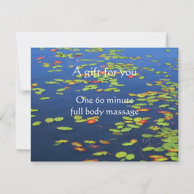 Blue Water and Lily pads Certificate (Front)