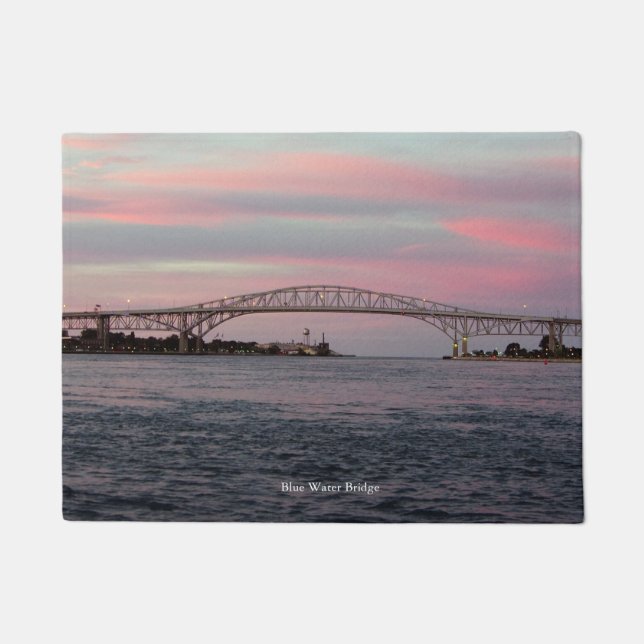 Blue Water Bridge door mat (Front)