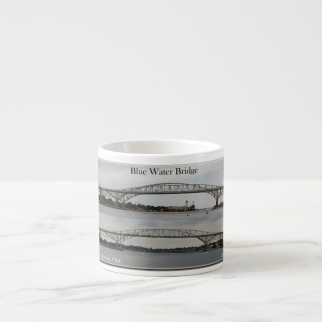 Blue Water Bridge espresso mug (Front)