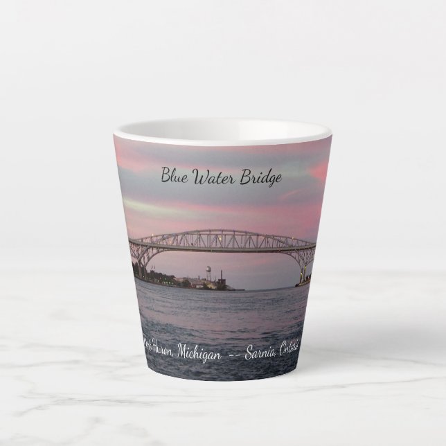 Blue Water Bridge latte mug (Front)