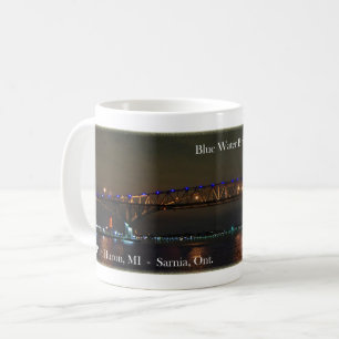 Blue Water Bridge night mug