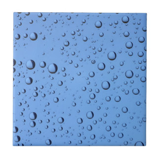 Blue Water Bubbles Ceramic Tile