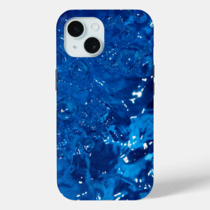 Blue water iPhone 15 case