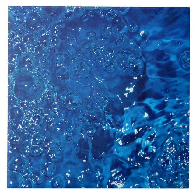 Blue Water Ceramic Tile (Front)
