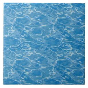 Blue water ceramic tile
