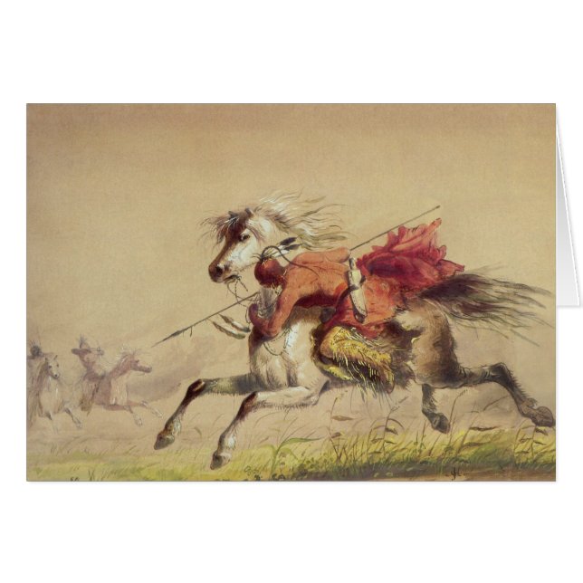 Blue Water Creek Battle By Alfred Jacob Miller (Front Horizontal)