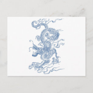 Blue Water Dragon 2012 Postcard