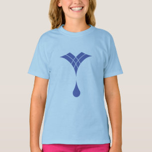 blue water drop design T-Shirt