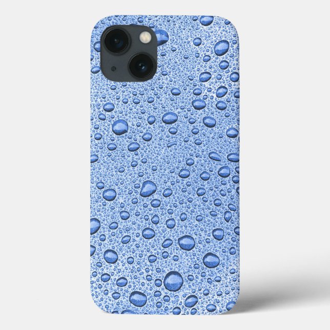 Blue water droplets Case-Mate iPhone case (Back)