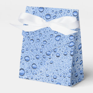 Blue water droplets favour box