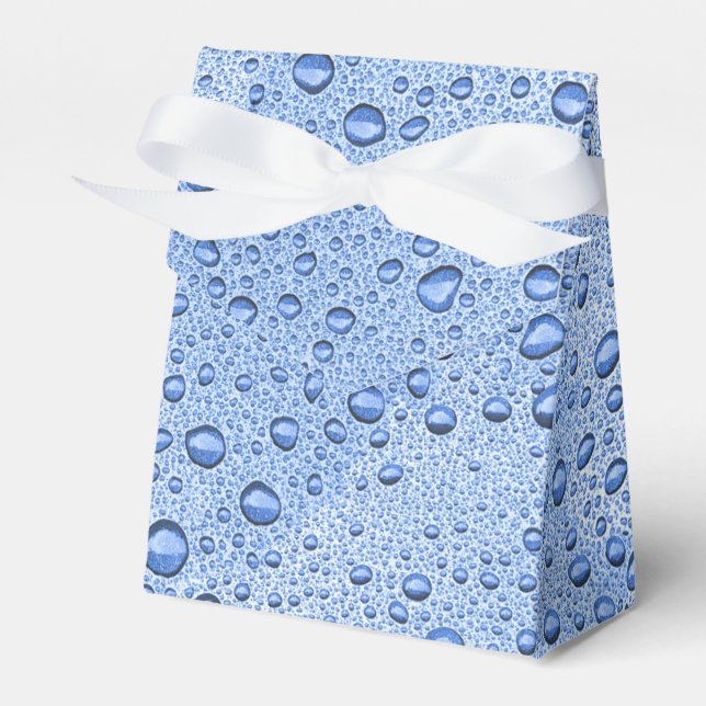 Blue water droplets favour box (Front Side)