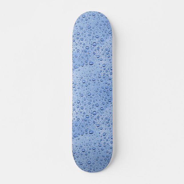 Blue water droplets skateboard (Front)