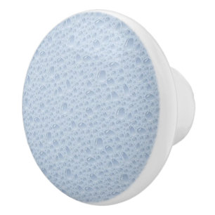 Blue Water Drops Ceramic Knob