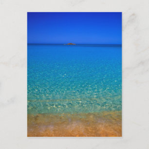 Blue water, Exuma Islands, Bahamas. Postcard